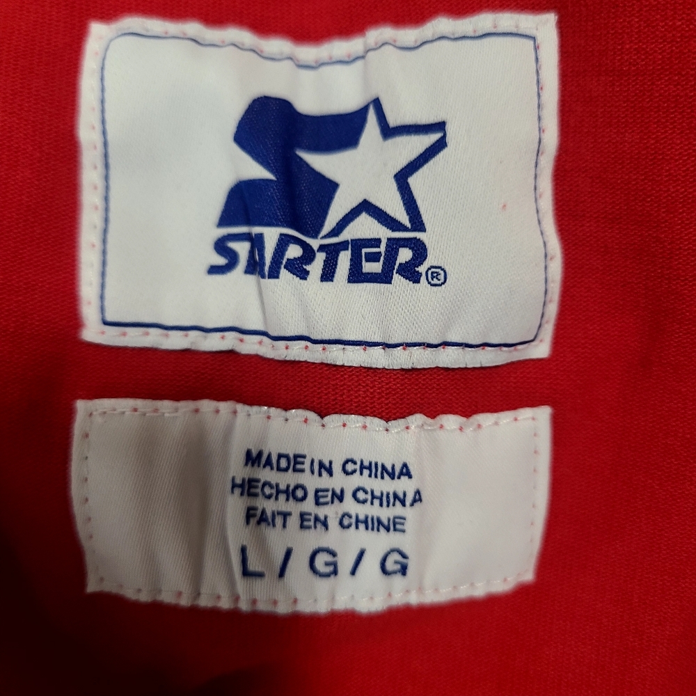 VTG 90’s Starter NBA Chicago Bulls Short Sleeve Baseball Style Jersey Size M - Picture 5 of 6